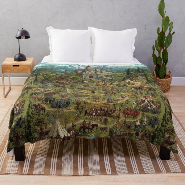Item preview, A bustling medieval kingdom at the great castle's foot. designed and sold by Piotrek0001.