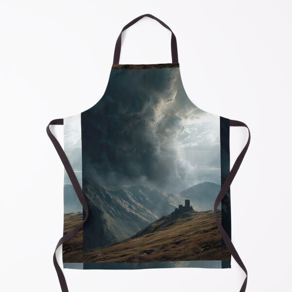 Item preview, A lone ruin on a hill under a gathering storm. designed and sold by Piotrek0001.