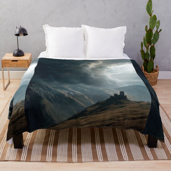 Item preview, A lone ruin on a hill under a gathering storm. designed and sold by Piotrek0001.
