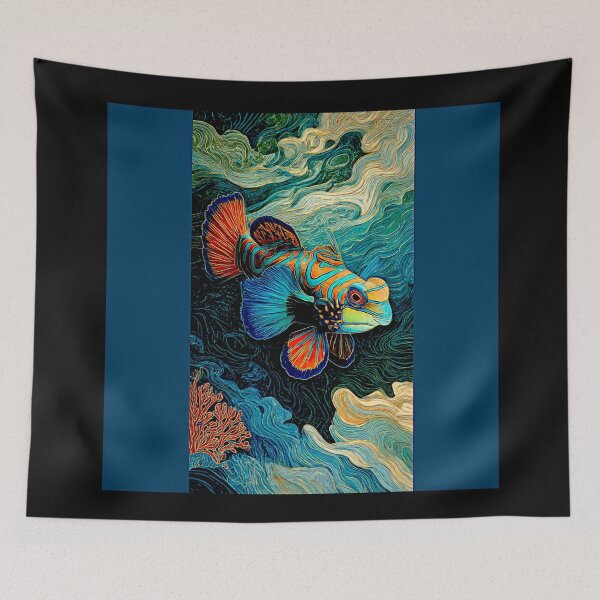 Item preview, Mandarinfish gliding designed and sold by Helios Be. Lavsh.
