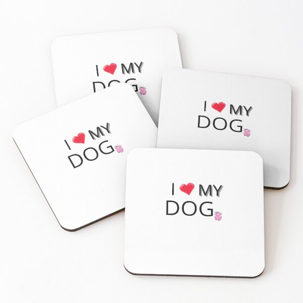 Item preview, I LOVE MY DOGs - Cute Heart and Dripping S Design designed and sold by P4CHUT.