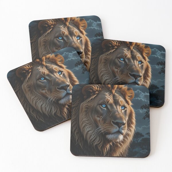 Item preview, Moonlight Majesty – The Blue-Eyed Lion of the Night designed and sold by YG - YiddisheGesheft.
