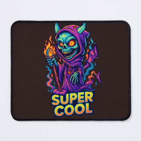 Item preview, Super Cool Neon Demon Wizard – Cute Flame Skeleton Hoodie Art  designed and sold by Thaivi Design.