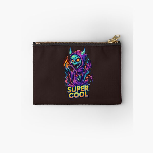 Item preview, Super Cool Neon Demon Wizard – Cute Flame Skeleton Hoodie Art  designed and sold by Thaivi Design.