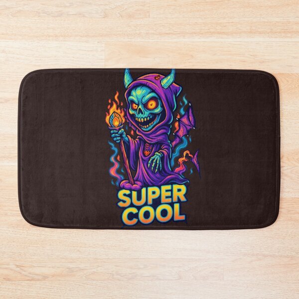 Item preview, Super Cool Neon Demon Wizard – Cute Flame Skeleton Hoodie Art  designed and sold by Thaivi Design.