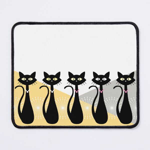 Item preview, Cats In a Row - The Retro Style designed and sold by ZandraCalif.