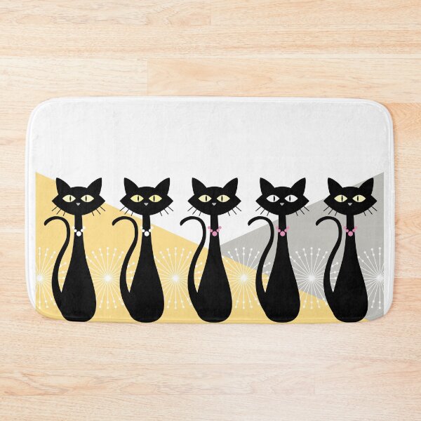 Item preview, Cats In a Row - The Retro Style designed and sold by ZandraCalif.