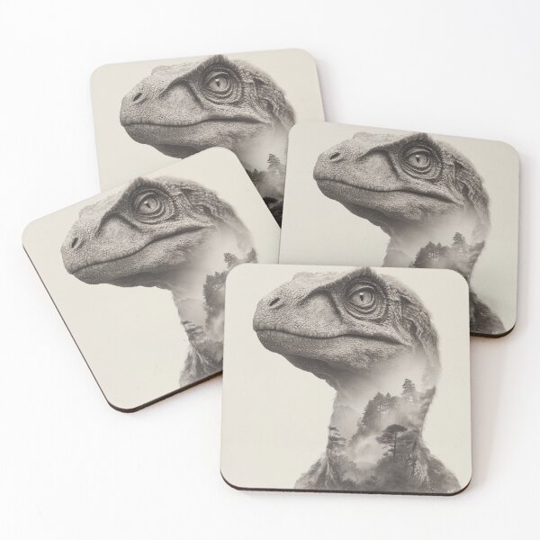 Item preview, Echoes of the Cretaceous – Velociraptor Forest Fusion designed and sold by WildInkFusion.