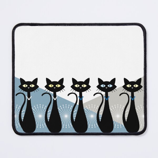 Item preview, Cats In a Row - The Retro Style designed and sold by ZandraCalif.