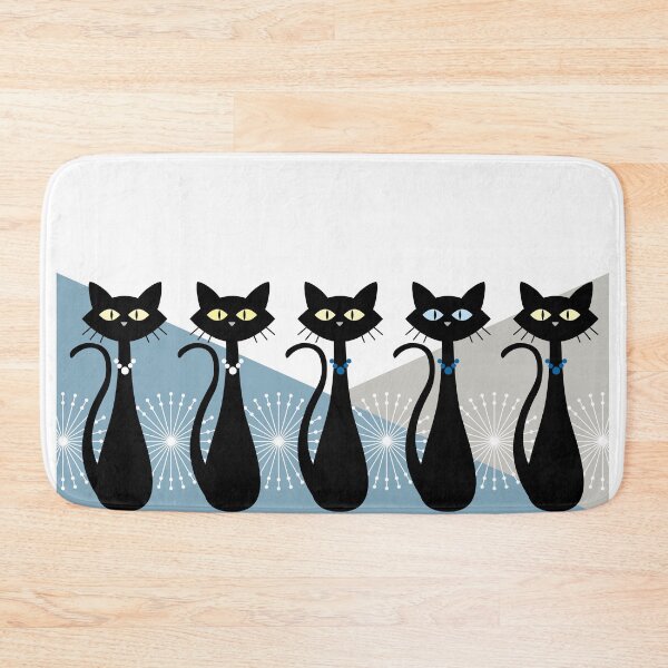 Item preview, Cats In a Row - The Retro Style designed and sold by ZandraCalif.