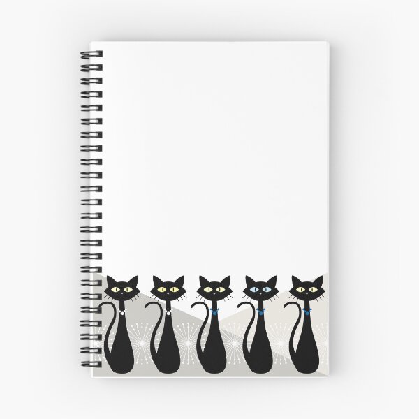Item preview, Cats In a Row - The Retro Style designed and sold by ZandraCalif.