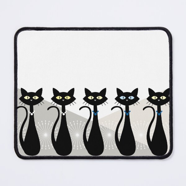 Item preview, Cats In a Row - The Retro Style designed and sold by ZandraCalif.