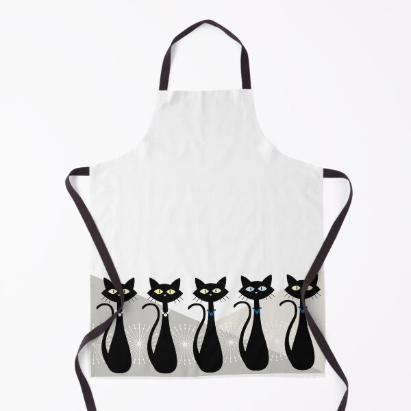 Item preview, Cats In a Row - The Retro Style designed and sold by ZandraCalif.