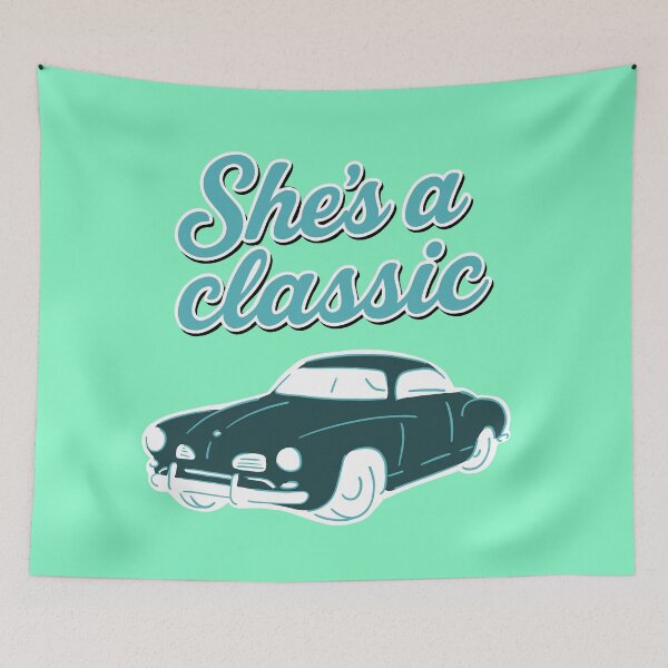 Item preview, She's a classic | Vintage car Karmann Ghia designed and sold by Bram Donker.