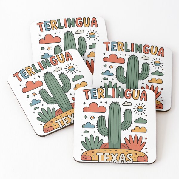Item preview, Terlingua Texas Retro Postcard Cactus Desert Art designed and sold by JessArty ⭐⭐⭐⭐⭐.