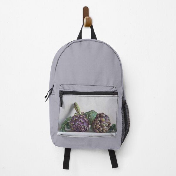 Item preview, Two Purple Artichokes – Realistic Oil Painting Still Life by Lukian designed and sold by LukianArtPrint.