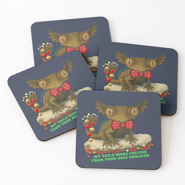 Item preview, MY TAIL’S MORE FESTIVE THAN YOUR UGLY SWEATER. designed and sold by Pawethic Prints Studio.