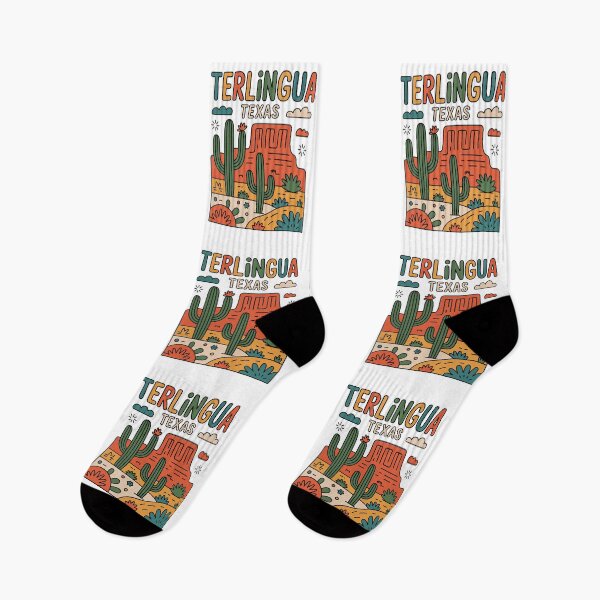 Item preview, Terlingua Texas Desert Vintage Landscape Cactus Illustration designed and sold by JessArty ⭐⭐⭐⭐⭐.