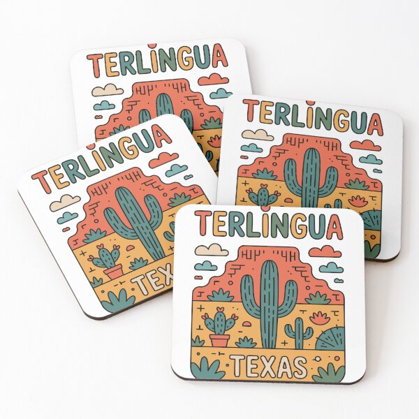 Item preview, Terlingua Texas Sunset Retro Desert Illustration designed and sold by JessArty ⭐⭐⭐⭐⭐.