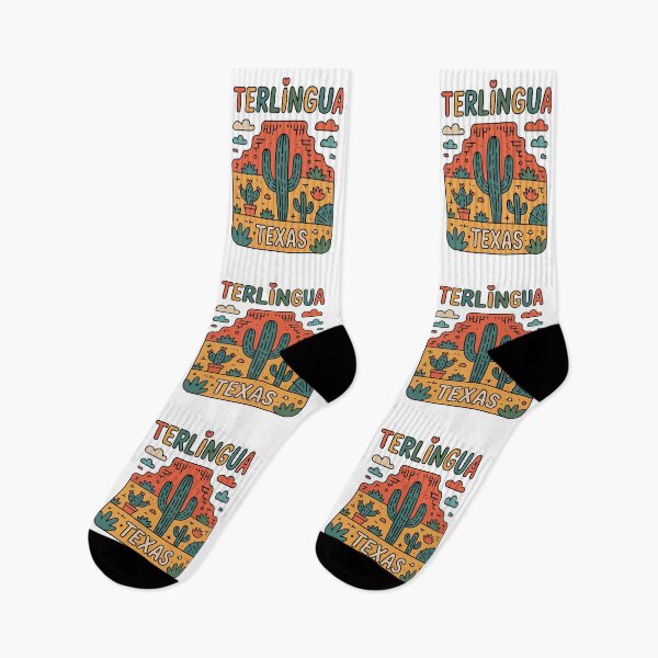 Item preview, Terlingua Texas Sunset Retro Desert Illustration designed and sold by JessArty ⭐⭐⭐⭐⭐.