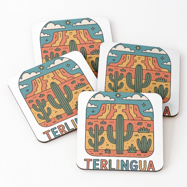 Item preview, Retro Terlingua Texas Cactus Desert designed and sold by JessArty ⭐⭐⭐⭐⭐.