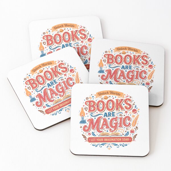 Item preview, Books Are Magic - Whimsical Literary Lettering Design designed and sold by Art Co..