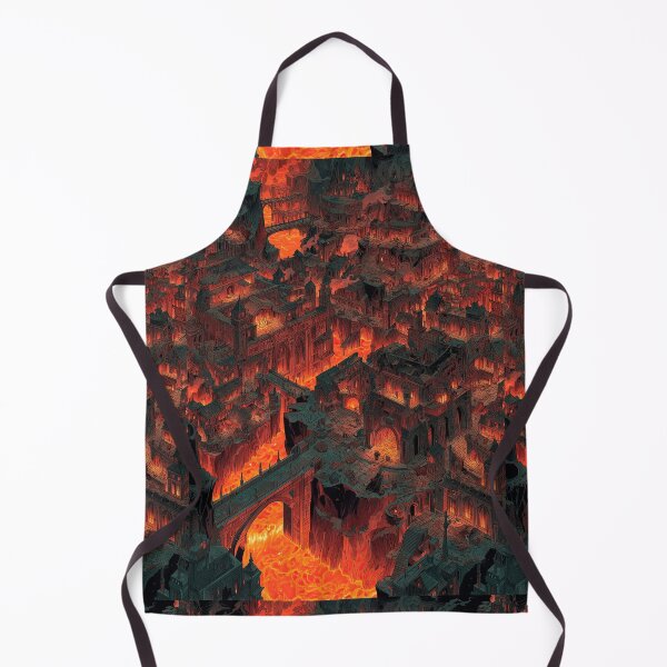 Item preview, Dark dwarven city built over rivers of flowing lava. designed and sold by Piotrek0001.
