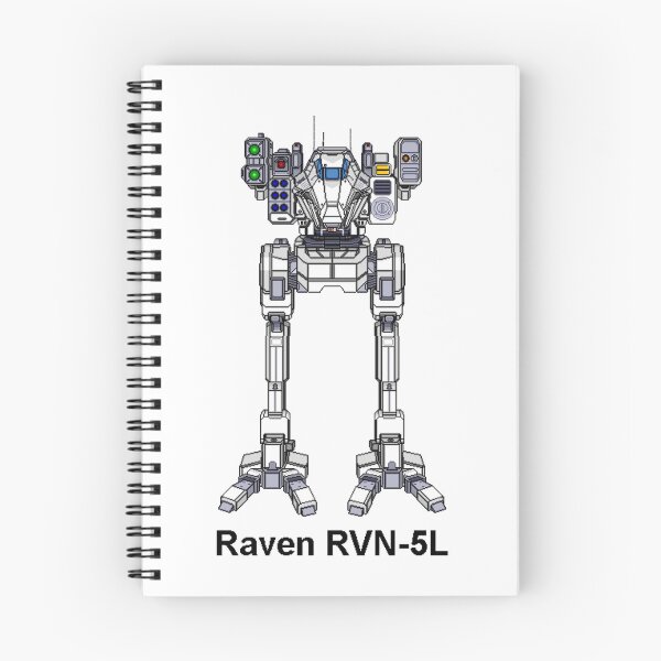 Item preview, Raven RVN-5L (White) - Inner Sphere BattleMech designed and sold by DagleysDesigns.