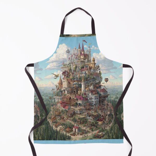 Item preview, Bustling fantasy city built upon a great tall hill. designed and sold by Piotrek0001.