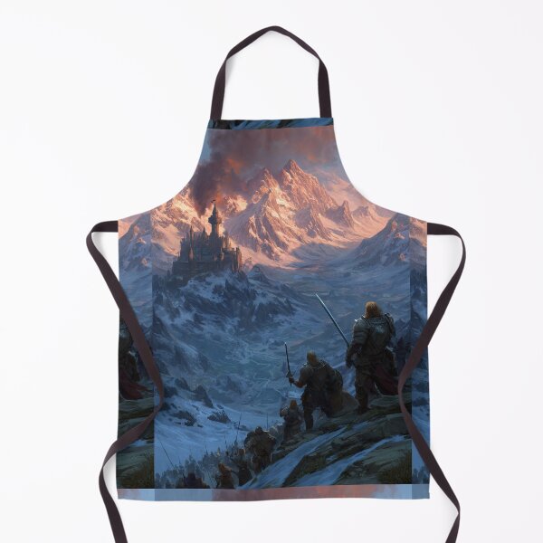 Item preview, Army of warriors marches on a snowy mountain castle. designed and sold by Piotrek0001.
