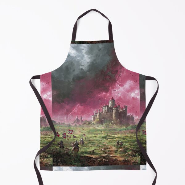 Item preview, An army marches on the castle under bloody skies. designed and sold by Piotrek0001.