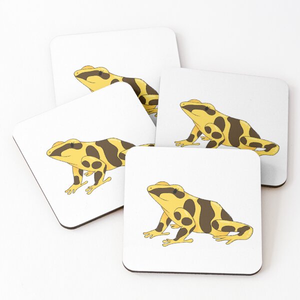 Item preview, Yellow Poison Dart Frog Kawaii Illustration designed and sold by casserolepets.
