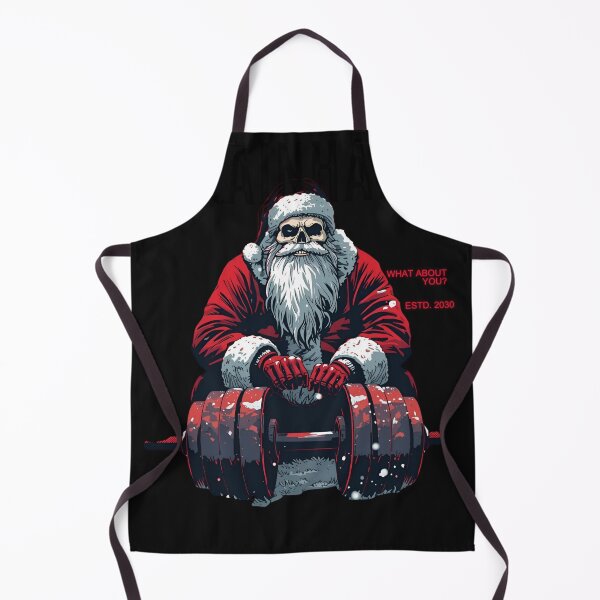 Item preview, Santa Skull Powerlift – Hardcore Christmas Gym Motivation | TrainHard Co. designed and sold by TrainHardCo.