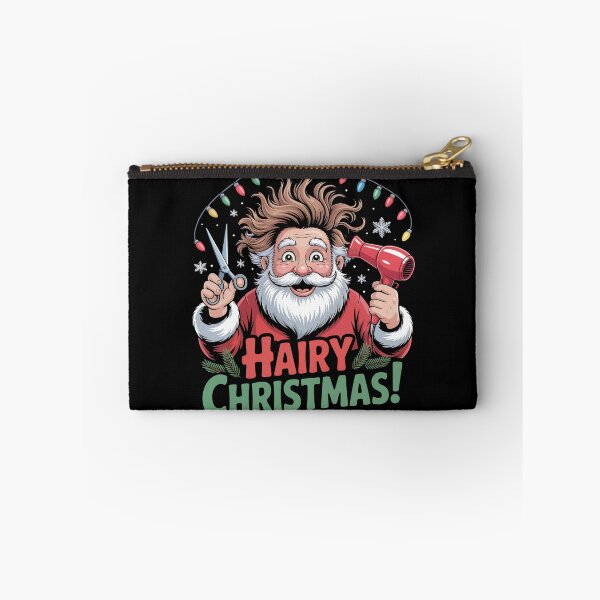 Item preview, Hairy Christmas Hairdresser Messy Hair Santa designed and sold by MadCatPrints.