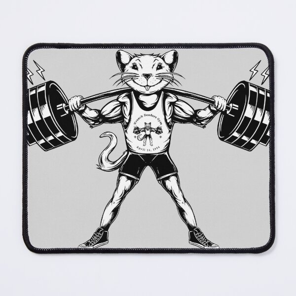 Item preview, Wrench Benders Gym Stuart The Mighty Strong Mouse - Holy Shit Jon designed and sold by SmileThreads.