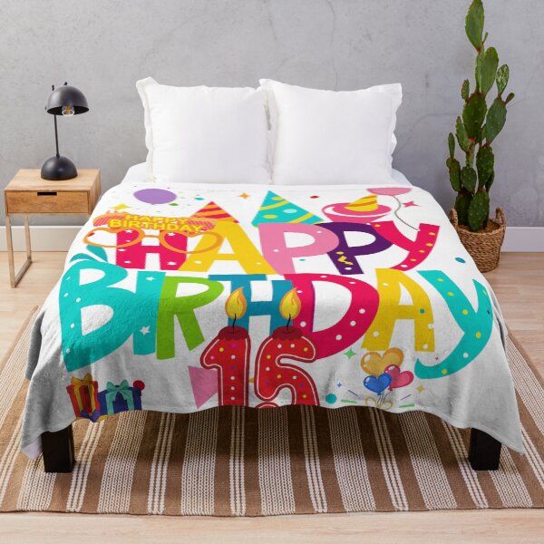 Item preview, Happy 15th Birthday Colorful Cartoon Quinceañera Teen Party Design designed and sold by VibranPalette.