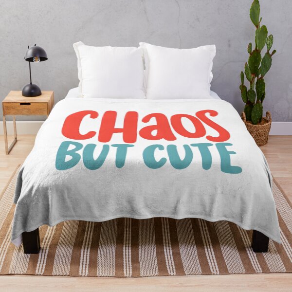 Item preview, Chaos But Cute Funny Quote Hand Lettering designed and sold by asliberry.