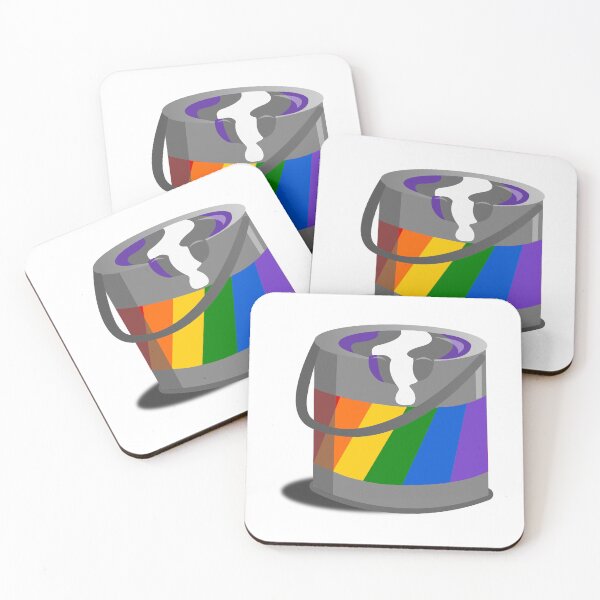 Item preview, Proud Paint Greysexual Flag in a Bucket designed and sold by HarveyHandcraftsandDesigns.