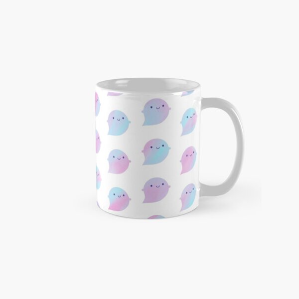 Kawaii Watercolour Ghosts (Unicorn) Classic Mug