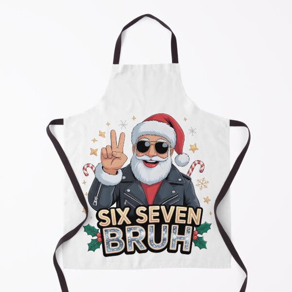 Item preview, Cool Santa Six Seven Bruh | Funny Christmas Meme Santa designed and sold by CalmDownZone ⭐️⭐️⭐️⭐️⭐️.