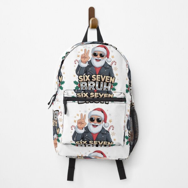 Item preview, Cool Santa Six Seven Bruh | Funny Christmas Meme Santa designed and sold by CalmDownZone ⭐️⭐️⭐️⭐️⭐️.