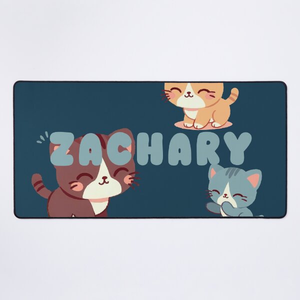 Item preview, Cute Cats and Name Zachary – Kawaii Personalized Design designed and sold by karolinahinc.