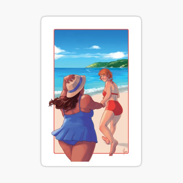 Beach Summer Fun Sticker