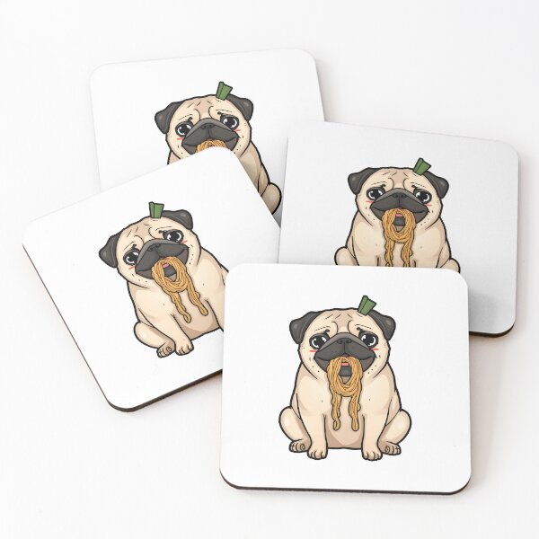 Item preview, The Messy Pug Ramen Binge designed and sold by Bal Drops.
