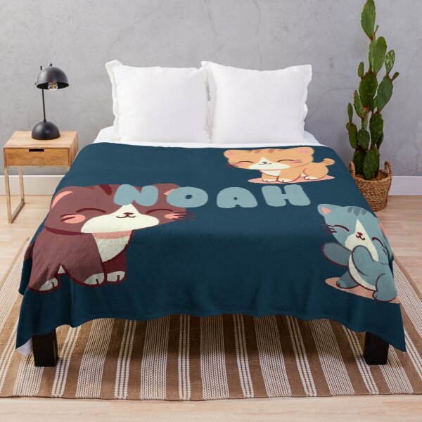 Item preview, Cute Cats and Name Noah – Kawaii Personalized Design designed and sold by karolinahinc.