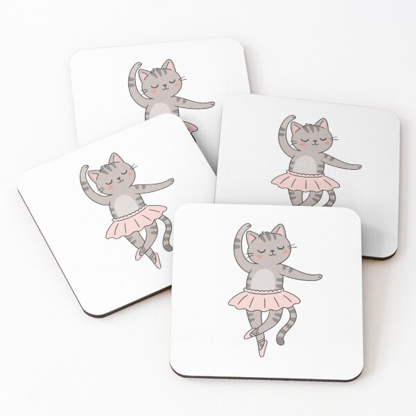 Item preview, Ballet Cat – Graceful Whiskers in Pink designed and sold by luckyyouth.
