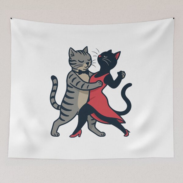 Item preview, Tango Cats – Passion in Every Step designed and sold by luckyyouth.