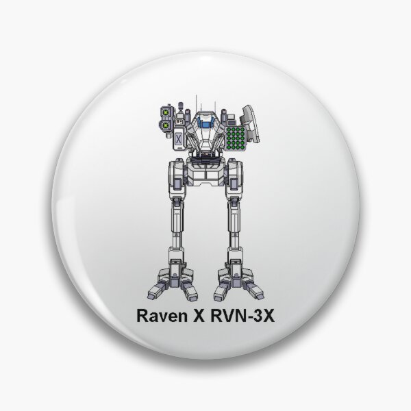 Item preview, Raven X  RVN-3X (White) - Inner Sphere BattleMech designed and sold by DagleysDesigns.