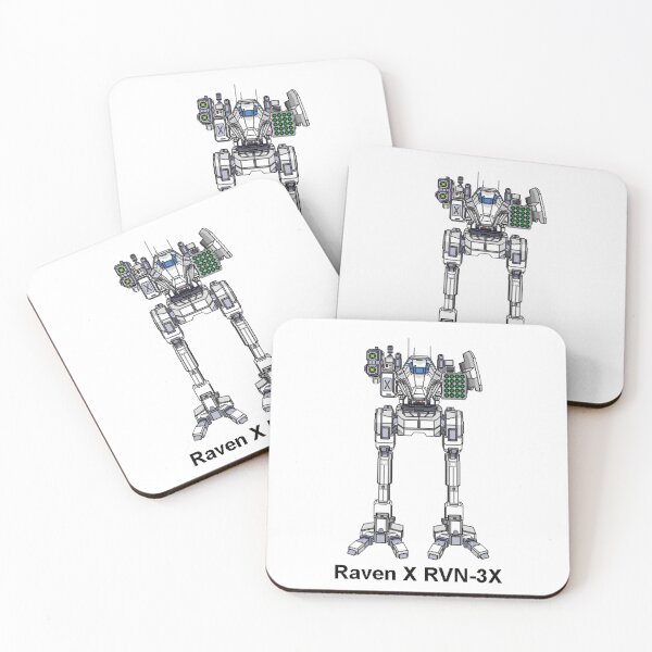 Item preview, Raven X  RVN-3X (White) - Inner Sphere BattleMech designed and sold by DagleysDesigns.