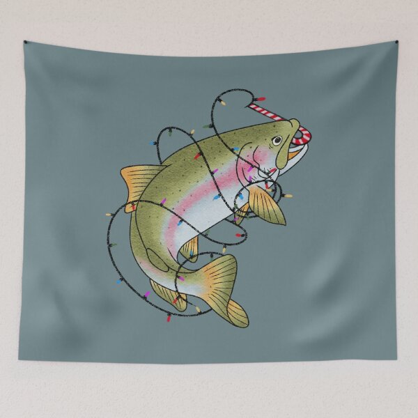 Item preview, Fishmas Lights — Tangled Trout Christmas Design designed and sold by DerpCat Sketches.